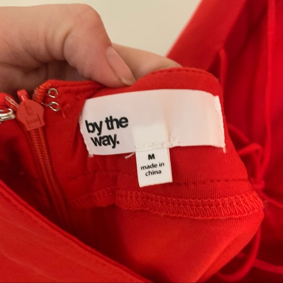 Revolve By the Way Red Mini Dress M - Picture 3 of 4